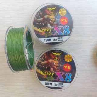 Dây câu cá PE TORO CRAZY X8 150m