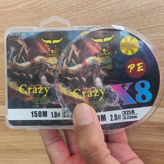 Dây câu cá pe toro crazy x8 150m