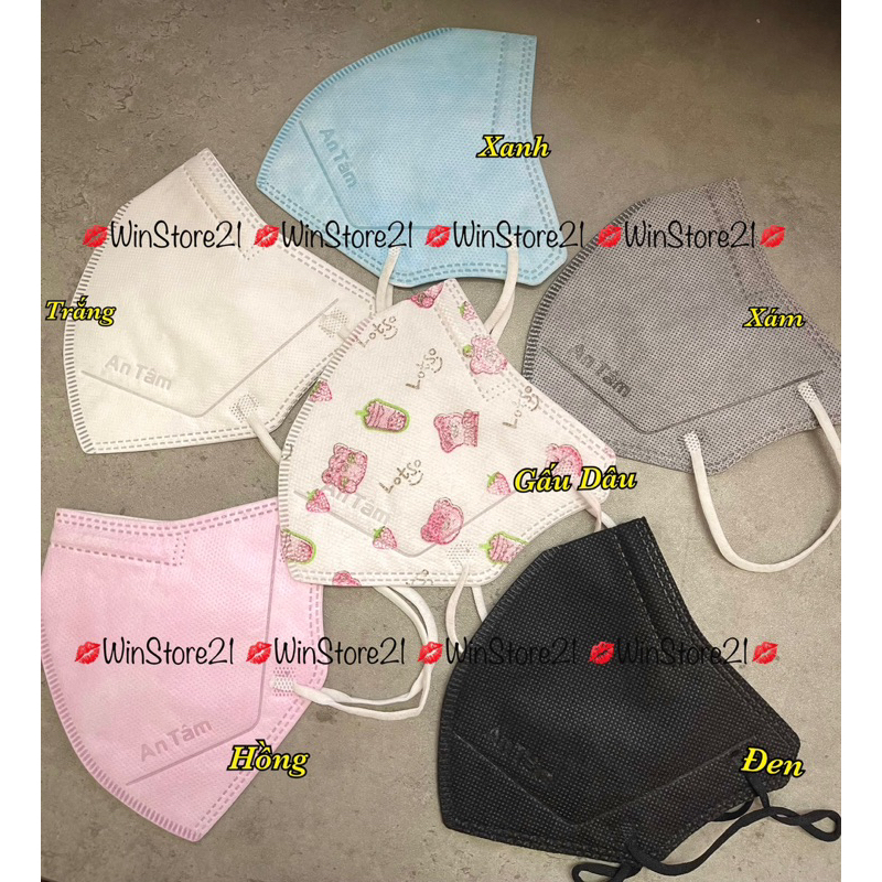 Thùng 100 Khẩu Trang 6D An Tâm 4 Lớp .