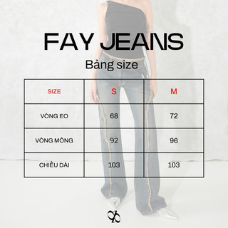 Quần Jeans cạp trễ tua rua INTO EIGHT thiết kế (Fay Jeans)