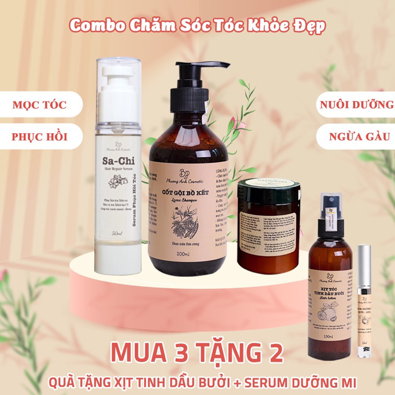 Combo full Cốt Gội Bồ Kết Phương Anh