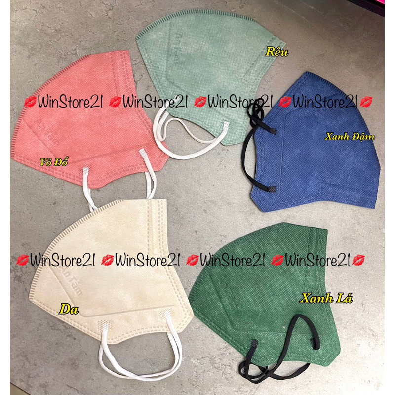 Thùng 100 Khẩu Trang 6D An Tâm 4 Lớp .