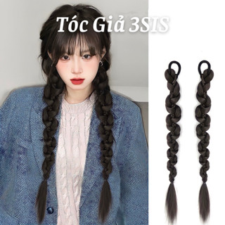 Tóc giả thắt bím đuôi ngựa ( 1 CHIẾC ) phong cách Hàn Quốc dễ thương, tóc tết dài 50cm dành cho nữ
