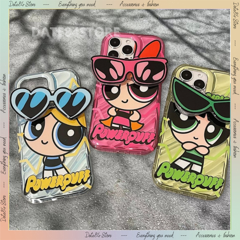 Ốp lưng ốp trong 3 cô gái siêu nhân cho iphone kèm POP kính mát Date84store