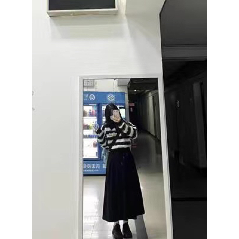 Chân váy xếp ly retro dáng dài trơn màu basic Bigsize đến 85kg