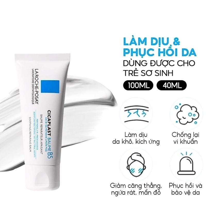 Kem dưỡng ẩm La Roche Posay Cicaplast Baume B5+, Pháp  phục hồi da
