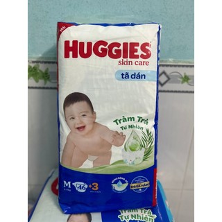 [TẶNG KÈM 3 MIẾNG] Tã dán Huggies SIZE M 46 + 3 miếng/ SIZE M 76 + 3 miếng