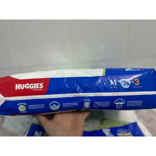 [TẶNG KÈM 3 MIẾNG] Tã dán Huggies SIZE M 46 + 3 miếng/ SIZE M 76 + 3 miếng