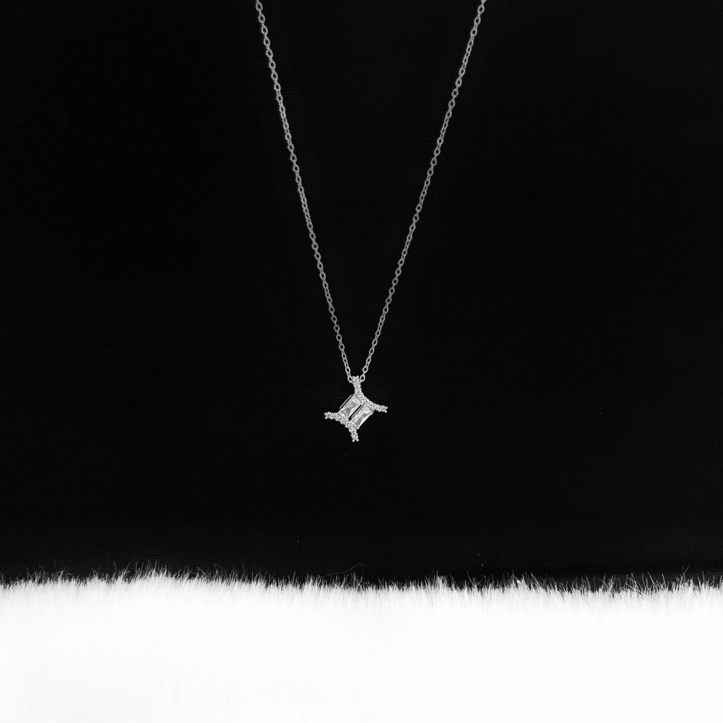 Dây chuyền nữ Cung hoàng đạo Swarovski Gemini Zodiac Pendant Necklace 6062GE Fullbox - Dây chuyền bạc cung Song Tử