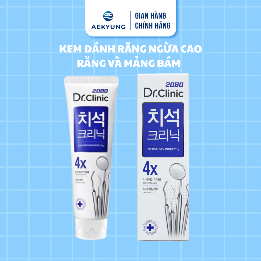 Kem Đánh Răng Ngừa Cao Răng Và Mảng Bám 2080 DR.CLINIC Tarta Care Toothpaste Ngừa Sâu Răng Hiệu Quả 125g