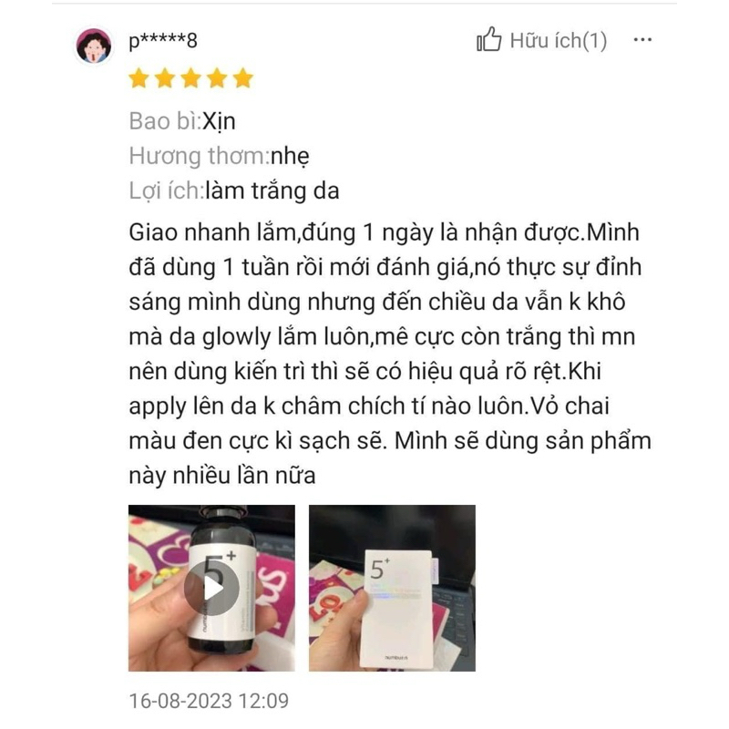 Tinh chất trắng da, chống lão hoá serum NUMBUZIN NUMBUZ:N NO.5 Vitamin C 561 ESTHEMAX