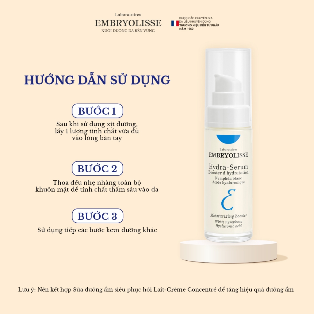 Serum double HA cấp ẩm đa tầng Embryolisse Hydra Serum 30ml