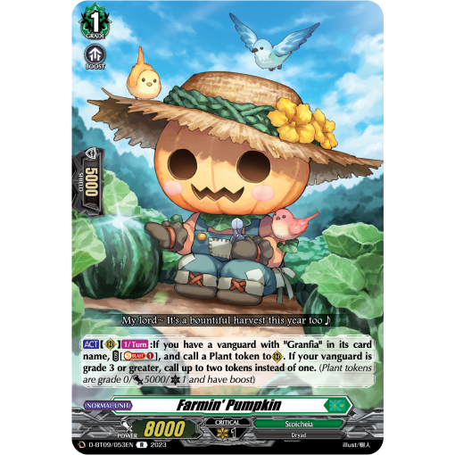 [ Cardfight Vanguard] 01 thẻ trò chơi Farmin' Pumpkin