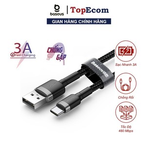 Cáp Sạc Baseus CATKLF Type C 1M - 2M Cho Samsung S8/S9/ Note8/ Note9/ Xiaomi/ Huawei/ Oppo/Nokia( 3A Sạc Nhanh 3.0)