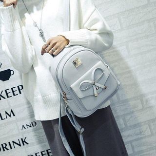 ❤️ GIÁ SỈ - HÀNG HOT ❤️ BALO NƠ CHẤT DA PU ĐI HỌC ĐI CHƠI ĐI LÀM ĐỀU ĐẸP KIỂU DÁNG BASIC SL