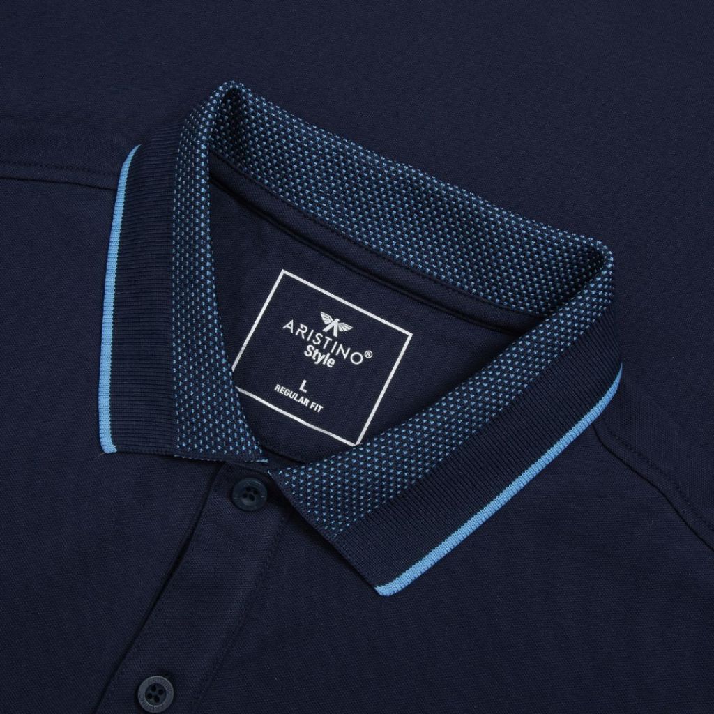 Áo polo nam ngắn tay ARISTINO phom Regular fit suông nhẹ, chất liệu Cotton Organic thoáng khí, thấm hút - APS170S3