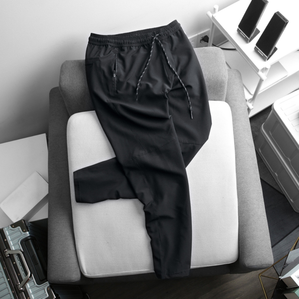 Quần dài thể thao nam túi khóa 2 bên, dây rút lưng quần, chất dù co giãn SPMFP02 PigoFashion