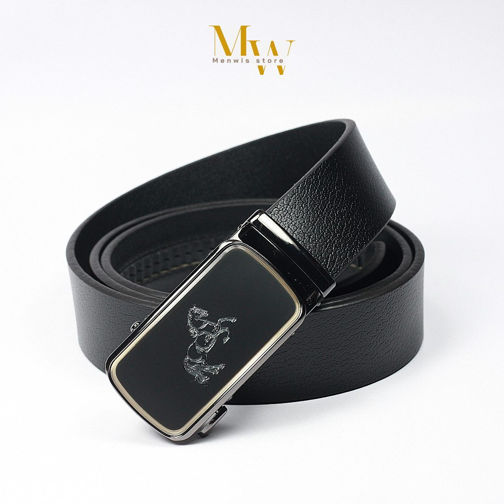 Thắt lưng nam cao cấp MENWIS S07, dây nịt nam da bò 1 lớp bản 3,5 cm mặt khóa chống gỉ sét, BH 12 tháng - dây nịch