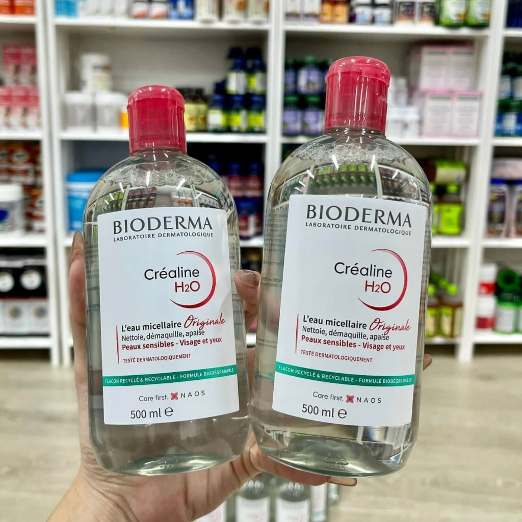 Nước Tẩy Trang Bioderma Sensibio H2O Chính Hãng Cho Da Dầu Mụn Và Da Nhạy Cảm 500ml