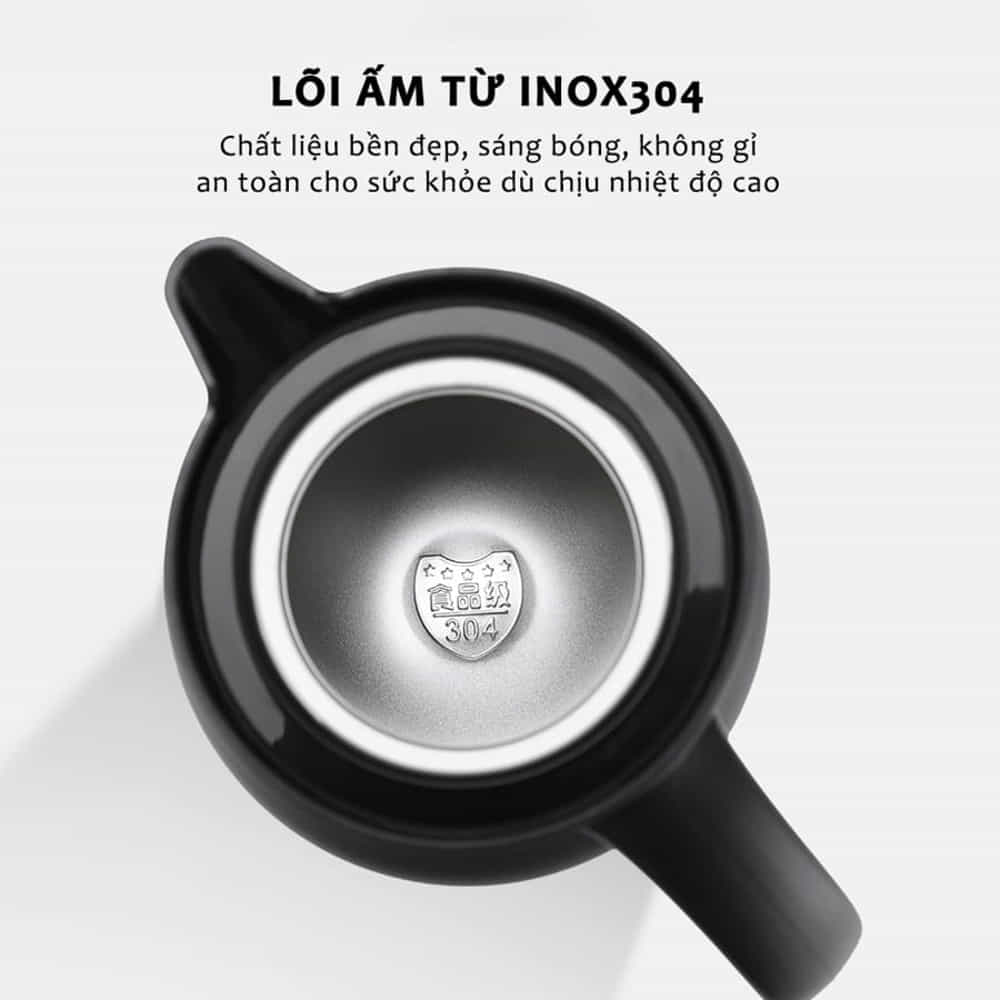 Ấm Pha Trà Giữ Nhiệt Inox Dung Tích 1000ML Có Lưới Lọc, Bình Pha Trà Giữ Nhiệt Cao Cấp, Giữ Nhiệt Lên tới 24H Tiếng
