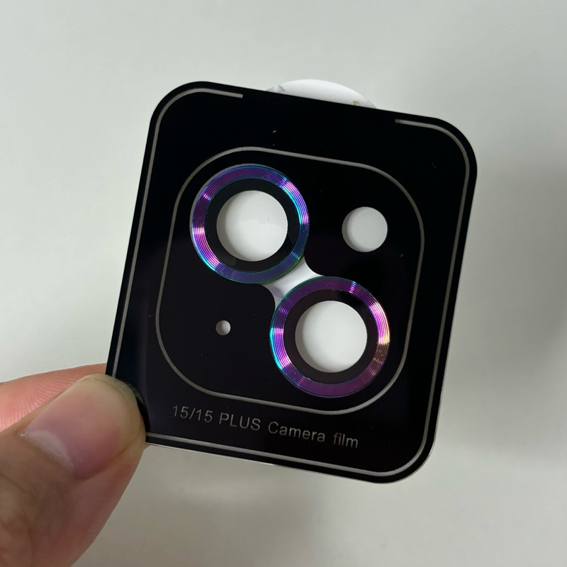 Viền camera dành cho iphone 11/11pro/11promax/12/12promax/13Promax/14Promax/15Promax - Màu titan ánh cầu vòng