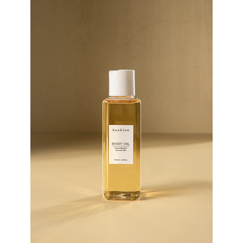 Body oil 120ml (dầu dưỡng da sáng đồng thời cấp ẩm) hoa anh đào