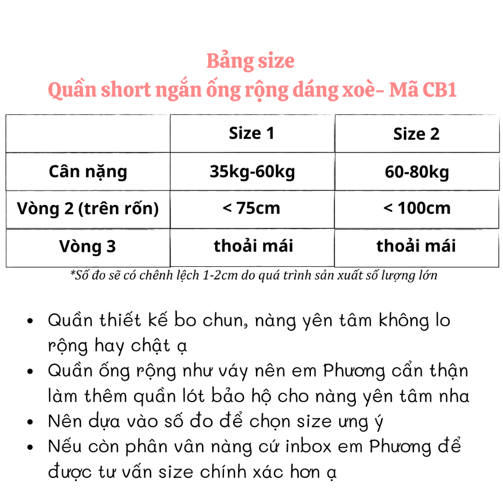 Quần Short có Bigsize dáng xoè giả váy cạp cao 2 lớp linen trơn CB1