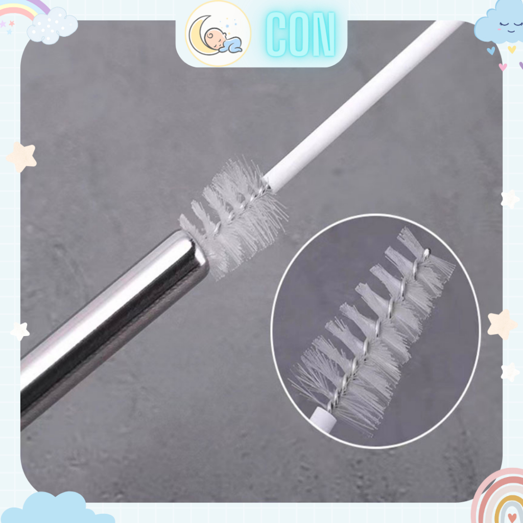 Cọ rửa bình sữa, dây hút mũi, ống hút cho bé thân nhựa