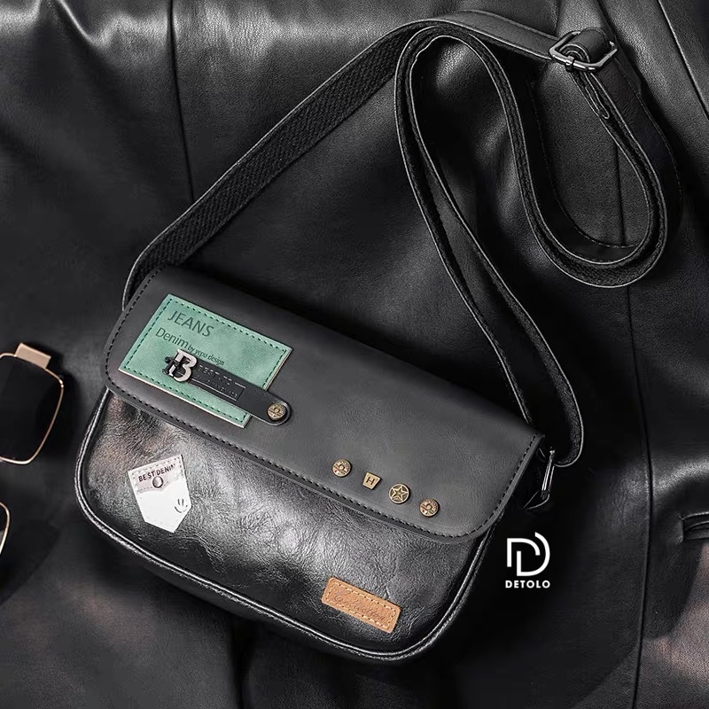 Túi Đeo Chéo Da Cao Cấp Unisex DETOLO