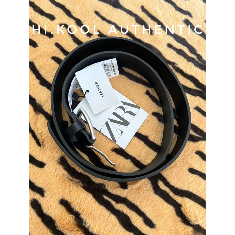 Thắt lưng da màu đen Zara authentic size 85