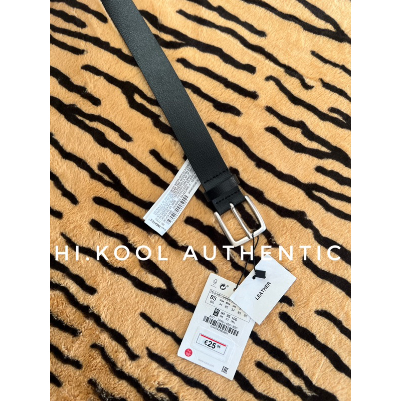 Thắt lưng da màu đen Zara authentic size 85