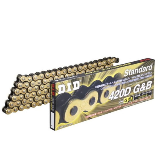 SÊN DID 420D GOLD&BLK 108L (HÀNG ORDER) Mã: 420D_G&B-108
