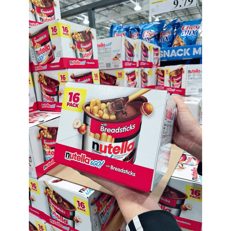 BÁNH QUE CHẤM SOCOLA NUTELLA & GO