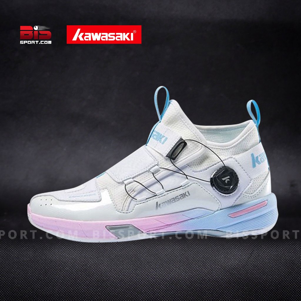 Giày Kawasaki A3311 Trắng Hồng Chính Hãng - Phong Cách Hầm Hố, Đế Cao Su Kép
