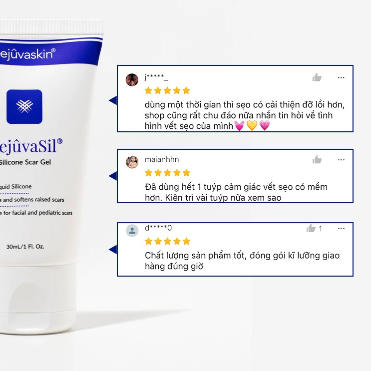 Gel xóa Sẹo Lồi / Phì Đại REJUVASKIN Scar Rejuvasil 30ml