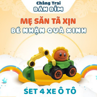 Xe xúc hoa quả cho bé, xe đồ chơi cho bé - Qùa tặng Chàng Trai Bán Bỉm