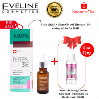 Tặng nước tẩy trang 100ml Tinh chất Eveline Glycol Therapy 3% chống nhăn