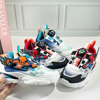 Giày Thể Thao Trẻ Em Siêu Nhân Spider man bé trai 2-10 Tuổi chất da pu mềm êm cá tính người nhện 3 màu cho bé