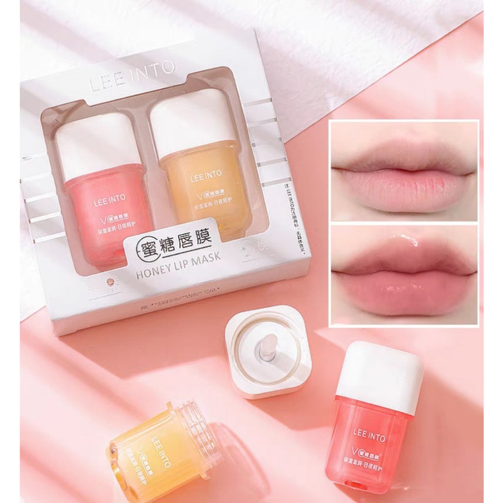 Set Son Dưỡng Môi Ngày - Đêm LEE INTO Giúp Dưỡng Môi Mềm Mịn, Giảm Viền Môi, Sửa Chữa Nuôi Dưỡng Môi