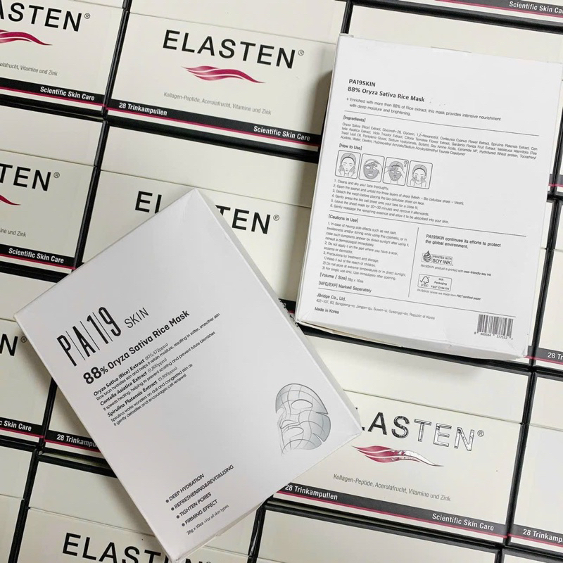 Mặt nạ PA19 Skin 88% Oryza Sativa Rice Mask phục hồi căng bóng da