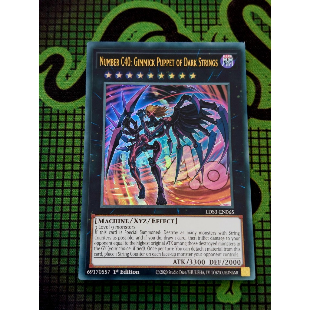 Thẻ Bài Yugioh Number C40: Gimmick Puppet of Dark Strings - LDS3-EN065 Ultra Rare