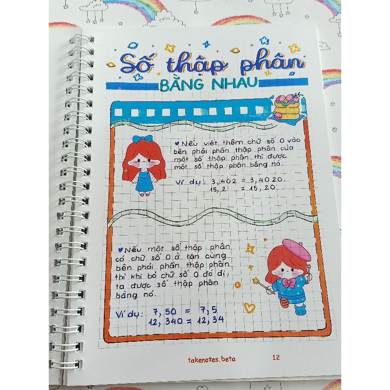 Sổ lò xo Takenote Toán 5