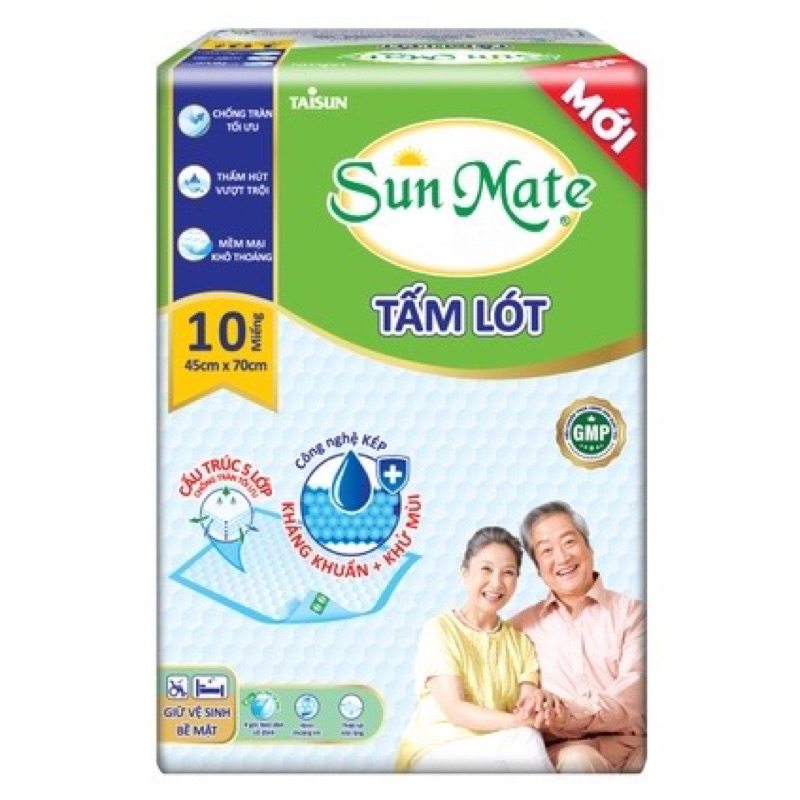 Tấm Lót SunMate 45cmx70cm (Bịch 10 miếng)