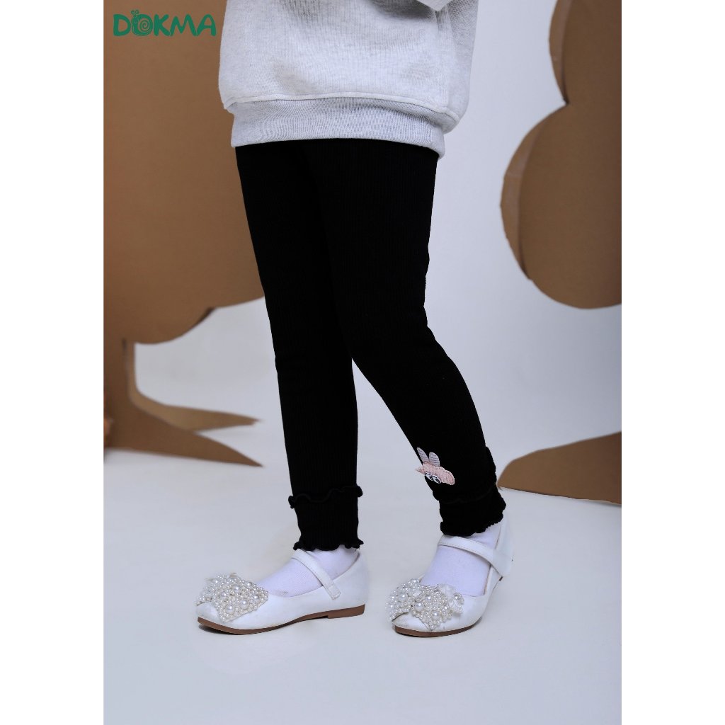 Quần dài legging bé gái Dokma vải cotton tăm DQ821 DQ1841 DQ1967