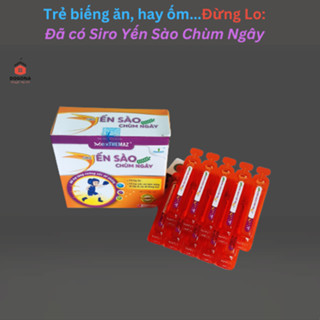 mexTHEMAZ Siro Yến Sào Chùm Ngây (20 ống) - Giúp bé ăn ngon, tăng sức đề kháng cho bé.