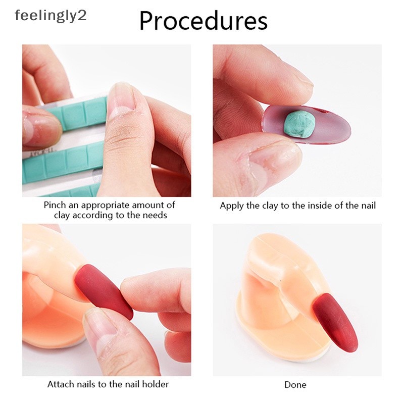 Giá Đỡ Keo Dán Móng Tay Bằng Đất Sét Không Độc Hại
