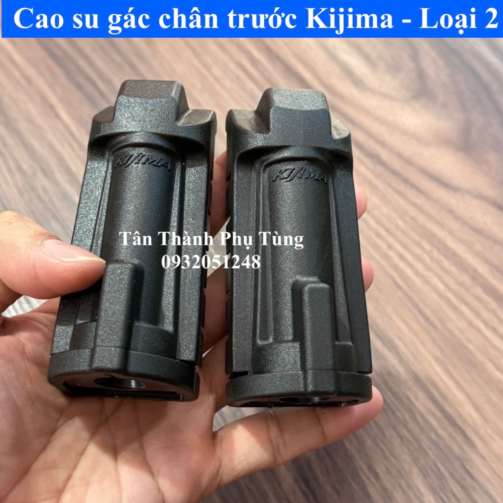 Cao su gác chân trước Kijima gắn nhiều dòng xe