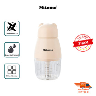 Máy xay tỏi ớt đa năng, xay thịt ăn dặm cho bé Mitomo MT-300 - Hàng chính hãng