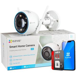 Camera WiFi ngoài trời EZVIZ CV310 1080P Thay Sang Mẫu Mới H3 3Mpx 2k Công nghệ thông minh, có màu 24/24