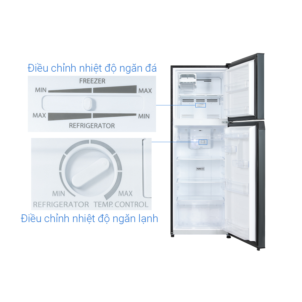 Tủ lạnh Toshiba Inverter 233 lít GR-RT303WE-PMV